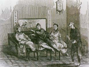 In 1882, Gaillards Medical Journal published this illustration of an opium den. National Library of Medicine, Science Photo Library/Photo Researchers, Inc.